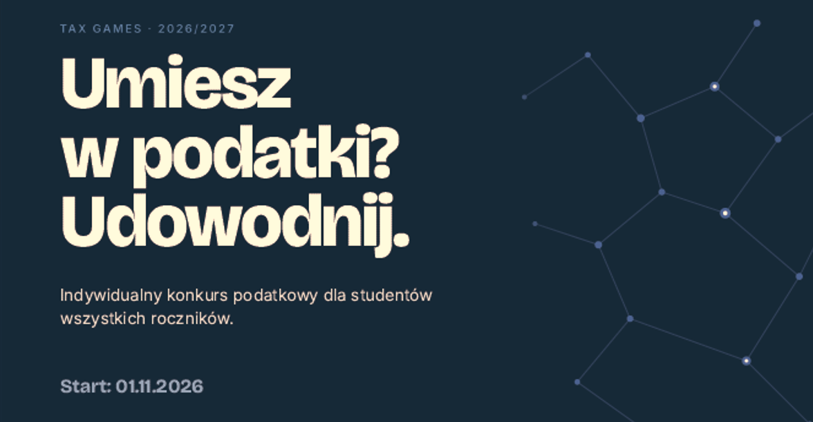 Tax Games 2026/2027 – konkurs podatkowy dla studentów